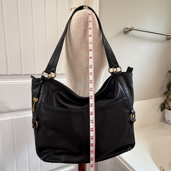 Fossil Sam Black Leather Tote/Shoulder Bag ZB1464001 - Picture 6 of 16